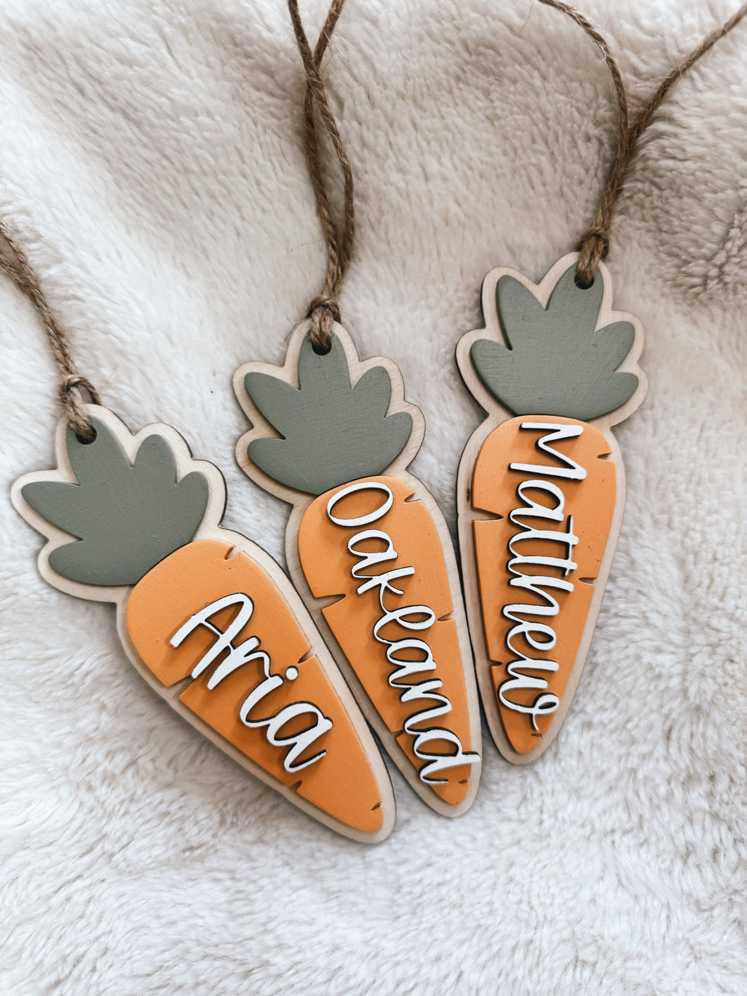 Carrot Easter Tags