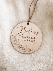Round Easter Tag