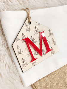 Initial Ornament/Stocking Tag